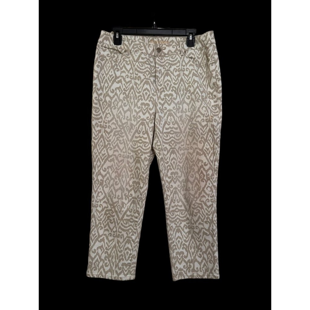 Chicos Platinum Crop Pants-size 1